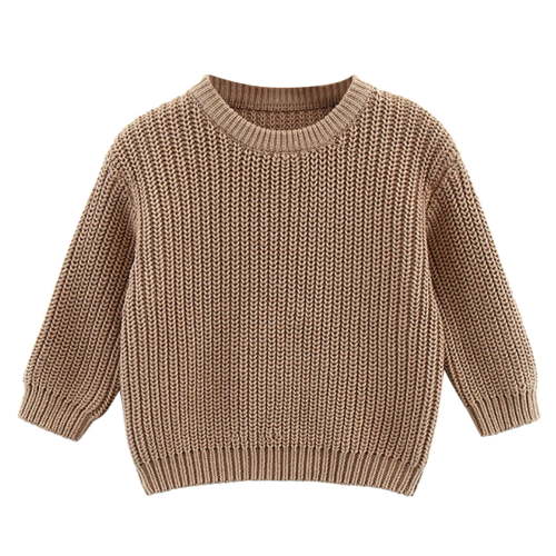 LYHaoo Girls Winter Sweaters Toddler Kids Baby Girl Boy Crewneck Long Sleeve Solid Sweater For Knitted Sweater Autumn Winter Warm Pullover Tops Coat Jacket 3-6 Months(Multicolor)