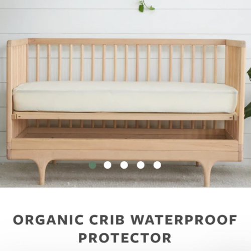 Organic Waterproof Crib Protector Pad | Avocado Green Mattress