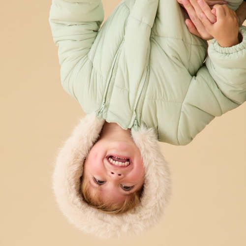 Recycled Padded Snowsuit Sage / 3 - 6 M