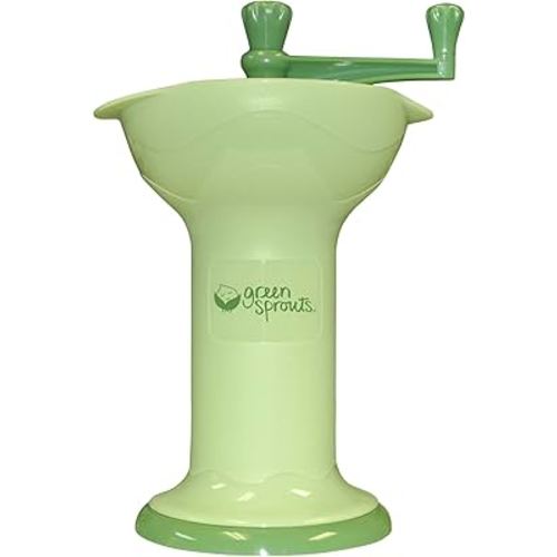 green sprouts Fresh Baby Food Mill - Easily Purees Food for Baby, Separates Seeds & Skins, Compact Size, No Batteries or Electricity Needed, Dishwasher Safe
