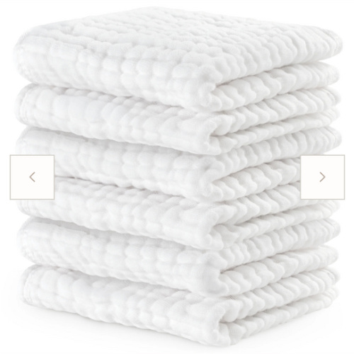 Muslin Washcloths in White – Comfy Cubs