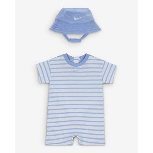 Nike Baby Short Sleeve Romper with Bucket Hat. Nike.com