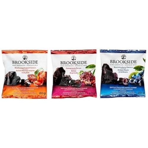 Brookside Dark Chocolate Covered Fruit (40 Count Variety Pack)z, 0.7 ounces