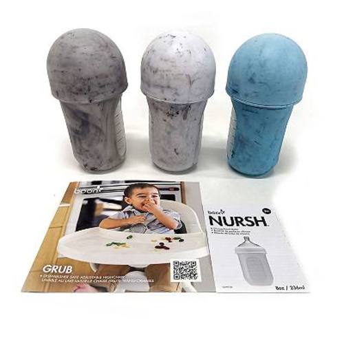 Boon NURSH 8 oz. 3-pk. Baby Bottles