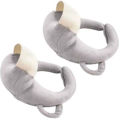 2 Pack Bottle Holder Pillow, Feeding Support Pillow for Mom Easier Nursing, Ergonomic Bottle Feeding Holder, Sore Arm & Wrist Relief (Grey)