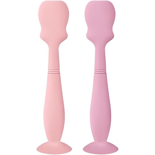 2 Pack Baby Diaper Cream Brush, Diaper Cream Spatula Applicator Silicone Baby Butt Paste Spatula for Babies, Newborn (Pink, Soft Lilac)