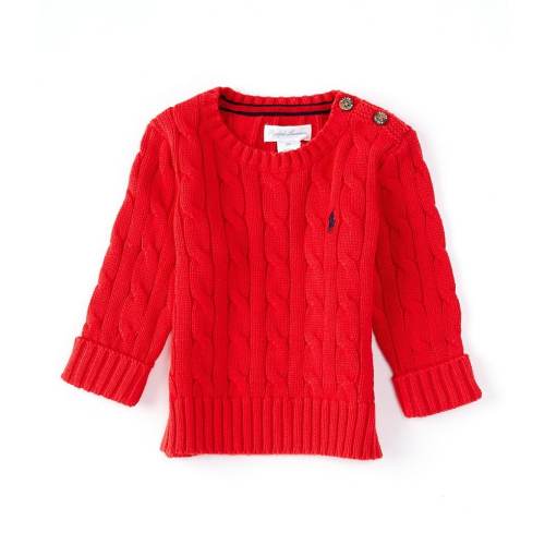 Ralph Lauren Baby Boys Long-Sleeve Cable-Knit Sweater