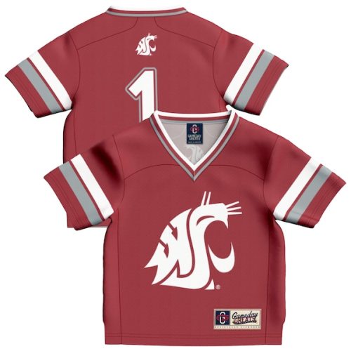 #1 Washington State Cougars GameDay Greats Infant Lightweight Collegiate Football Fashion Jersey - Crimson