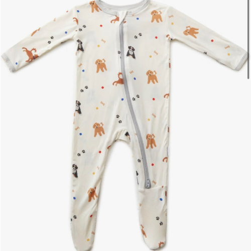 Bamboo Little Soft Baby Footie Pajamas, Baby Clothes, Newborn Sleepers, 95% Viscose and 5% Spandex, 0-24 Months