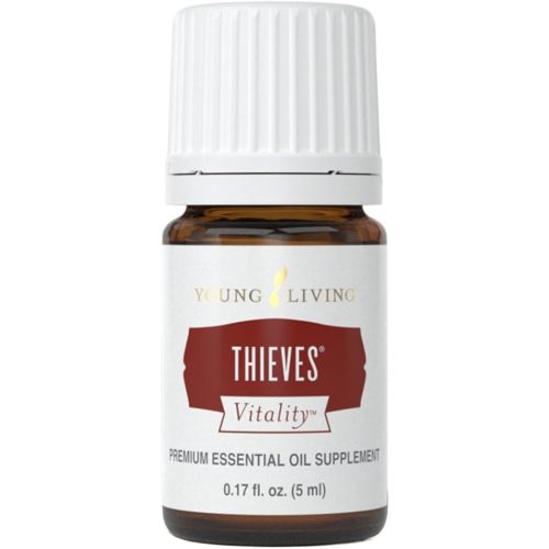 Young Living Thieves Vitality Essential Oil Blend | 5 ml | Warm Spicy Herbal Aroma for Diffusers, Massage & Aromatherapy | Clove, Lemon, Cinnamon, Eucalyptus & Rosemary Blend | Seed to Seal Quality