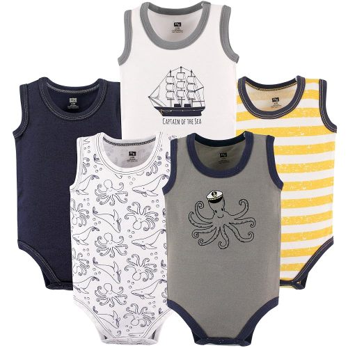 Hudson Baby Unisex Baby Cotton Sleeveless Bodysuits