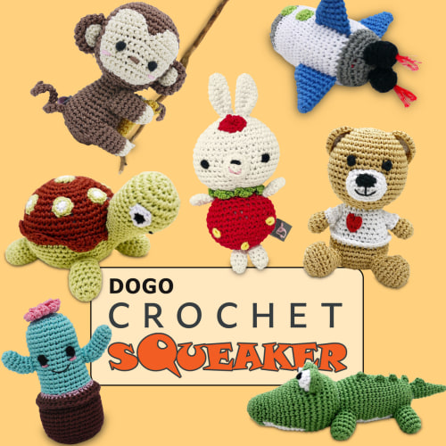 Handcrafted Crochet Squeaker Dog Toys – DogoPet.com