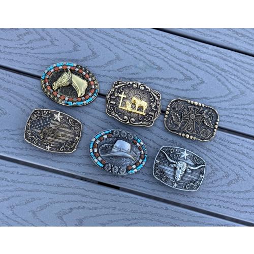 Western Belt Buckle for Cowgirl Cowboy Rodeo Buckle Rodeo Buckle 1.5" Men's Women's Accessories Western Belt Groomsman Gift Belt Buckle