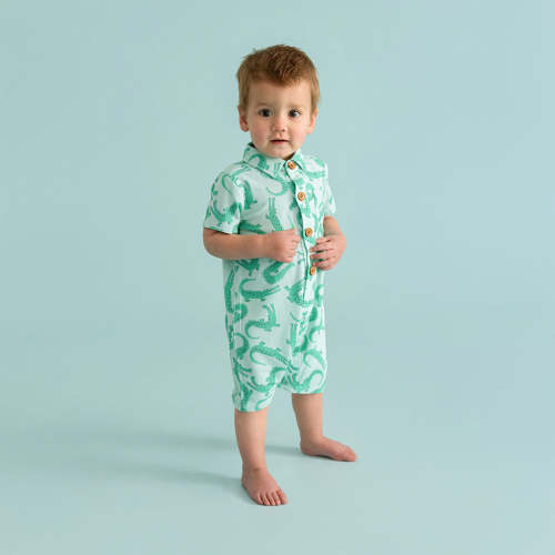 Smiles Collared Henley Shortall