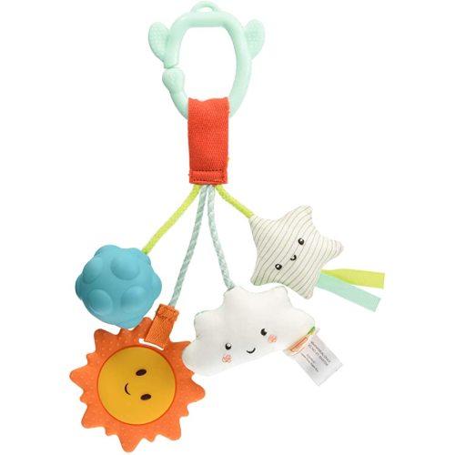B. toys – Baby Toy – Sensory Baby Rattle – Hanging Toys for Car Seat, Stroller, Crib, Play Gym – Soft & Crinkly – Fun Activity for Infants, Babies – Dreamy Rattle – 0 Months +, Various (BX1757Z)