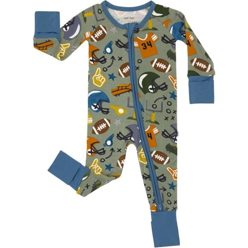 Little Sleepies Pajamas for Baby Boys & Girls, Viscose from Bamboo Baby Pajamas, Sleepers, 2-Way Zipper PJs