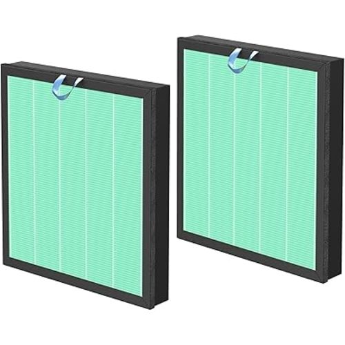 2 Pack Vital 100S Toxin Absorber Replacement Filter for LEVOIT Vital 100S & Vital 100S-P Air Purifier, 3-in-1 with Activated Carbon Filter, 100S-RF-TX, Green