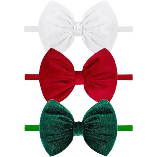 YanJie® | 3 Pack Of Velvet Bow Headbands