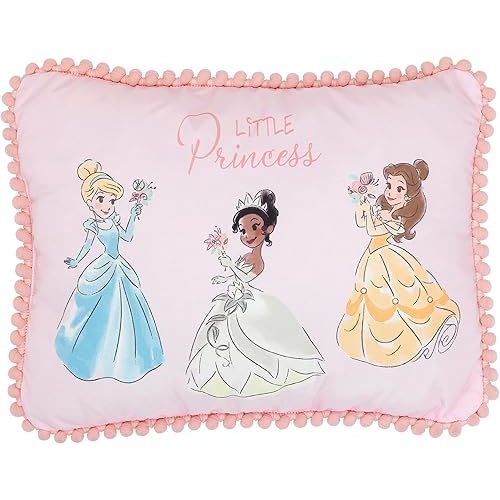 Disney Princesses Pink Decorative Baby/Nursery Throw Pillow