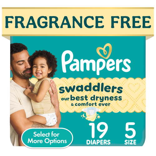 Pampers, Baby Diapers, Size 5, 19ct, Hypoallergenic Leakproof