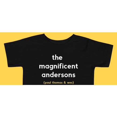 The Magnificent Andersons Kids T-Shirt (Black) — Cinephile