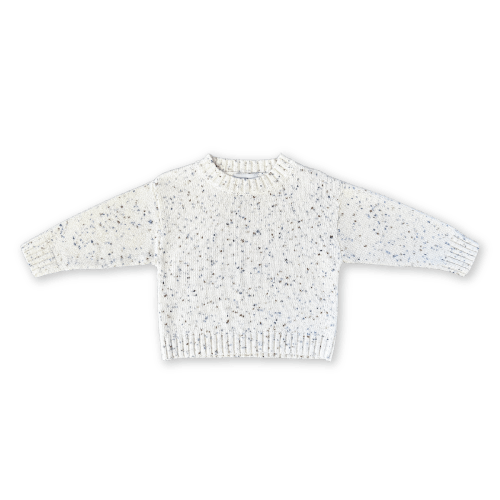 Organic Funfetti Knit Pull Over - Surf