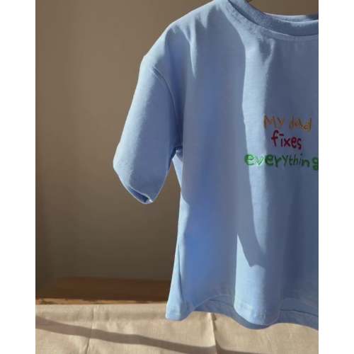 Signature Kids Tee - My Dad Fixes Everything / Blue – AEGI BLOOM