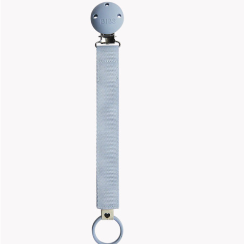 Pacifier Clip Ribbon - Dusty Blue – Bibsworld store US