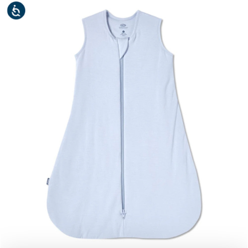 HALO - 1.5 TOG supersoft bamboo wearable blanket, double zipper sleeping bag with weighted feel - blue