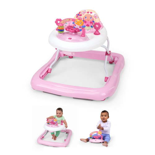 Bright Starts Adjustable Baby Walker with Activity Station, JuneBerry