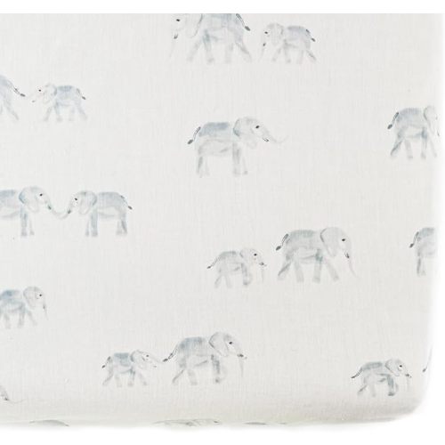 Follow Me Elephant Crib Sheet