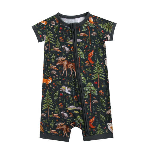 Wood You Be My Friend Short Sleeve Romper – Jammie Session