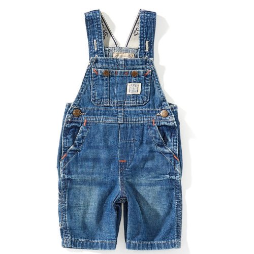 Ralph Lauren Baby Boys Sleeveless Denim Overalls