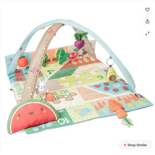 Skip Hop Baby Tummy Time Farmstand Grow & Play 3-in-1 Activity Play Gym