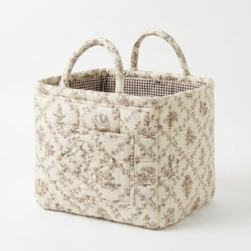 Large Floral Car Basket