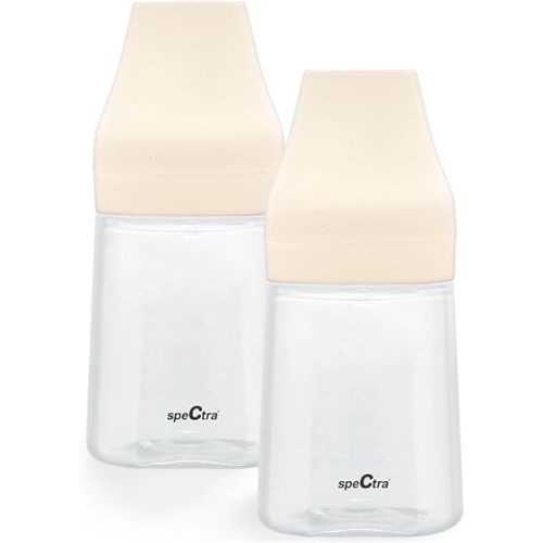 Spectra Baby Wide Neck Baby Bottles for Breast Milk, Pack of 2