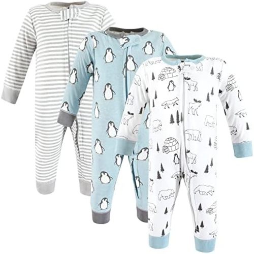 Hudson Baby Unisex Baby Cotton Sleep and Play