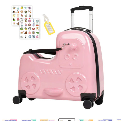 Advwin 22" Kids Ride-On Suitcase | Safety Strap & 55L Capacity