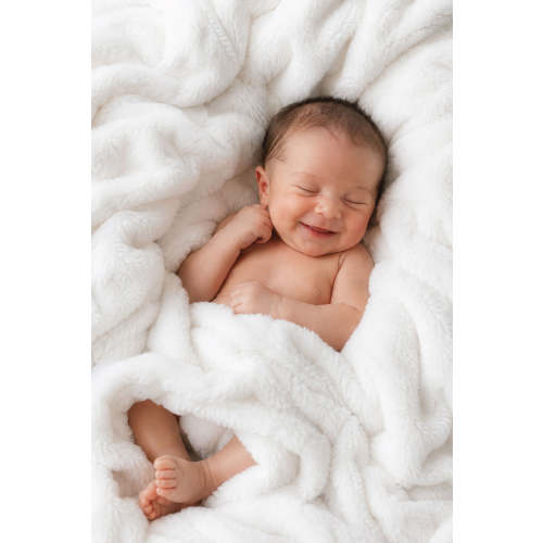 Double-Ruched Faux Fur Blankets