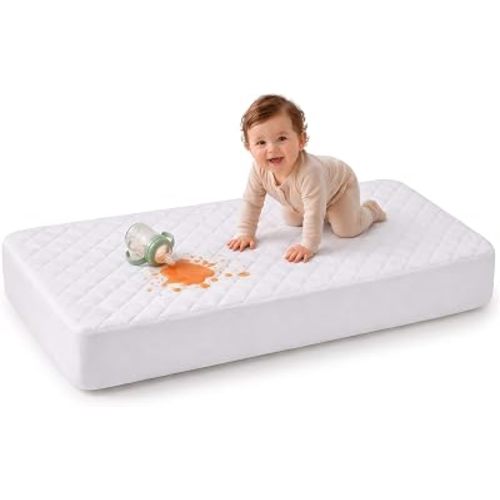Utopia Bedding Waterproof Crib Mattress Protector, 1 Pack, 28x52 Inches