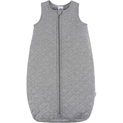 Gerber Baby Unisex Quilted Wearable Blanket, Grey Heather, 6-12 Months