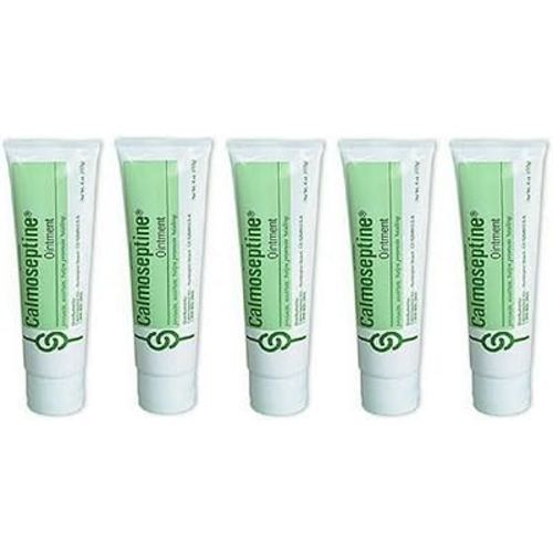 Calmoseptine Ointment Tube to Heal Skin Irritations - 4 Oz (Pack of 5)