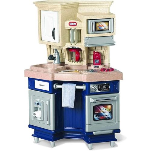 Little Tikes Super Chef Kitchen Blue & Cream, 14.00 l x 28.00 w x 40.00 h inches
