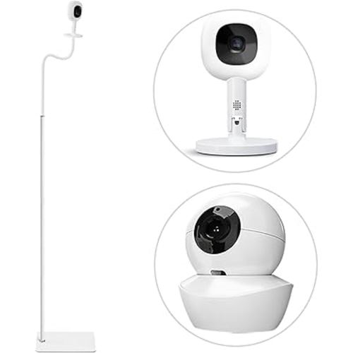 BFYTN Baby Monitor Floor Holder Stand Mount & Clamp for Baby Monitor Camera with 1/4 Screw Hole,Compatible with Nanit Pro Smart, Height Adjustable 67" Compatible with Babysense HDS2/V43