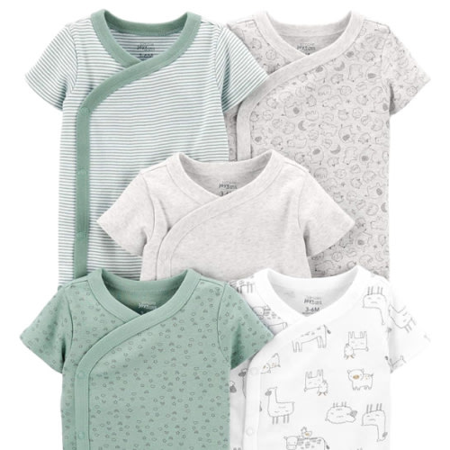 Simple Joys by Carter's unisex-baby 5-pack Side Snap Short-sleeve Bodysuit