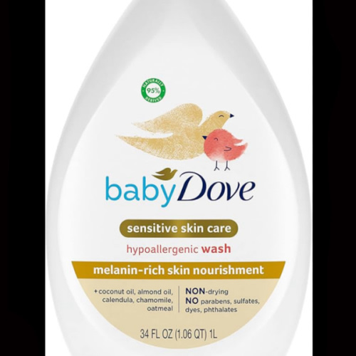 Baby Dove Sensitive Baby Wash Melanin-rich Skin Nourishment For Baby Bath Time Tear-Free and Hypoallergenic 34 oz