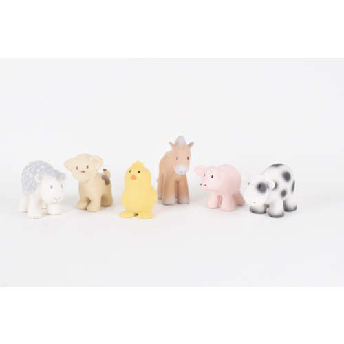 Tikiri My First Farm Animals Natural Rubber Toys