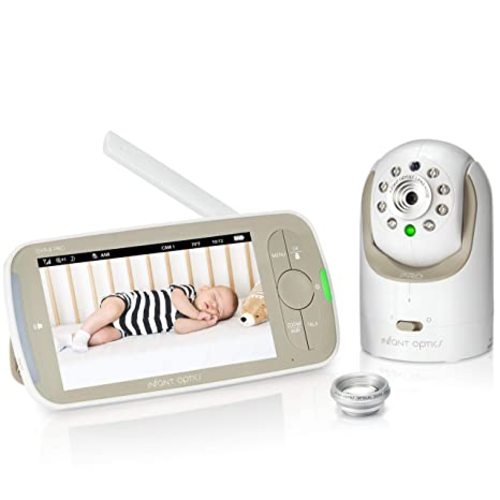Infant Optics DXR-8 PRO Video Baby Monitor, 720P HD Resolution 5" Display, Patent-Pending A.N.R. (Active Noise Reduction), Pan Tilt Zoom, and Optical Zoom Lens