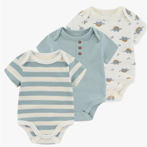 Baby Bodysuit Boy Girl Clothes Soft Newborn Infant Outfit Short Sleeve Romper