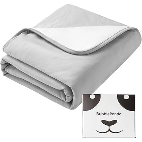 BubblePanda Rayon Made from Bamboo Baby Blanket for Boys Girls Neutral Soft Crib Blanket Toddler Quilt Comforter Newborn Nursery 30 x 40 Inch Gray